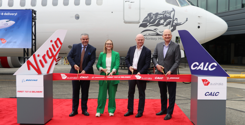 Virgin Australia welcomes first Boeing 737-8